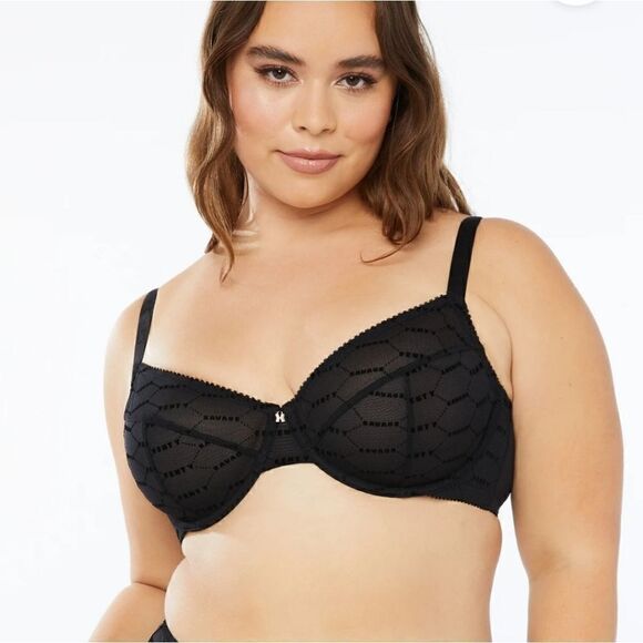 Savage ×Fenty black bra and panties - Picture 1 of 8